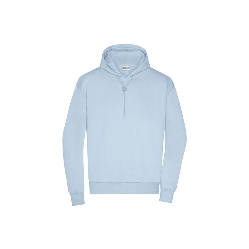 Hoodie Ekologisk Bomull - Light Blue