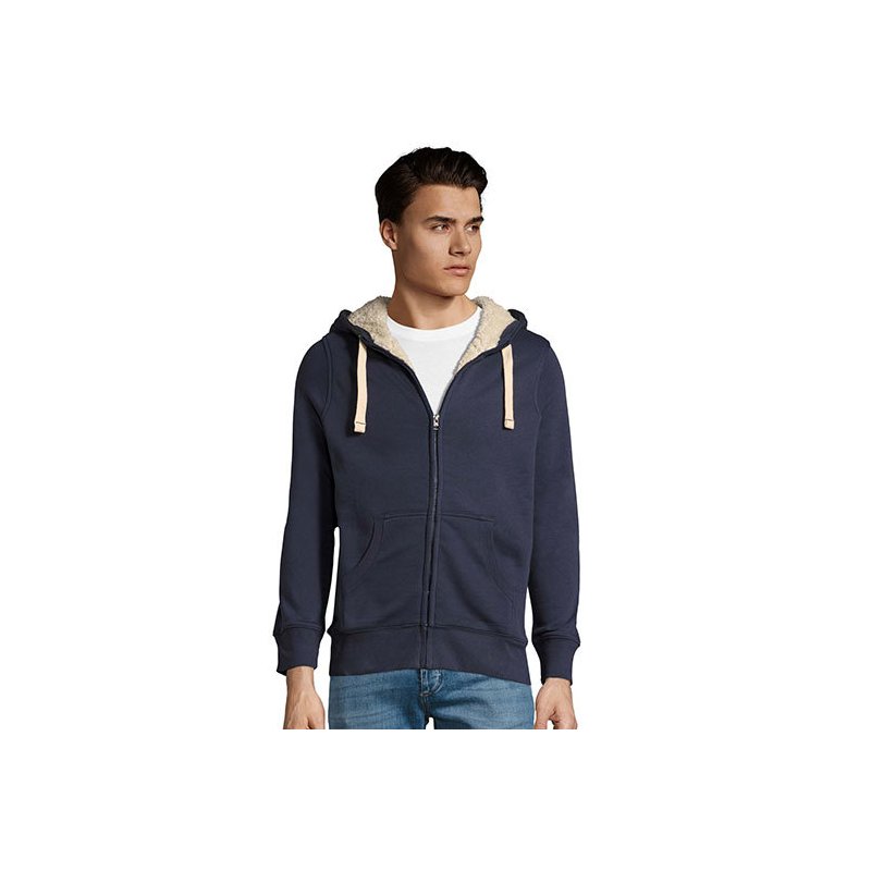 Sherpa fodrad zip-hoodie med eget tryck Sherpa fodrad zip-hoodie med eget tryck