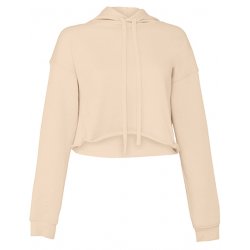 Cropped Hoodie - Heather Dust