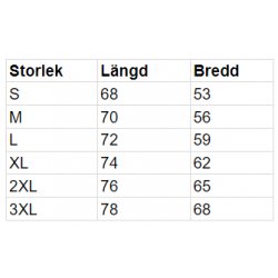 Modern Fleecejacka Herr - Storlekstabell Modern Fleecejacka Herr - Storlekstabell