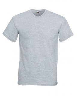 V-ringad T-shirt Herr - Heather Grey