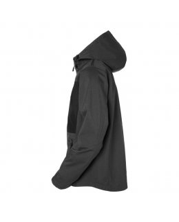 Softshell jacka med eget tryck grå