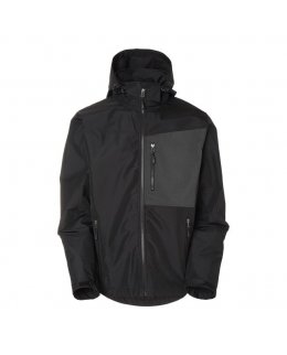 Softshell jacka med eget tryck svart