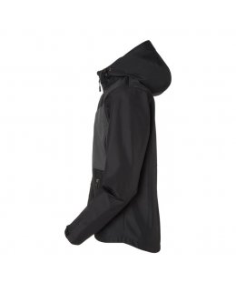 Softshell jacka med eget tryck grå