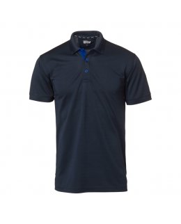 Navy Padel-piké herr med eget tryck
