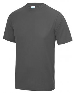 Blyertsgrå tränings t-shirt med eget tryck