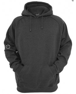 Charcoal Extra tjock hoodie med eget tryck