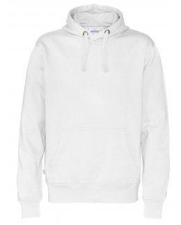 Vit Ekologisk Fairtrade Hoodie Med Eget tryck