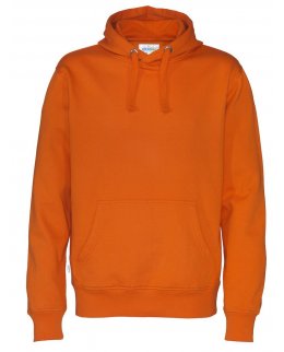 Orange Ekologisk Fairtrade Hoodie Med Eget tryck
