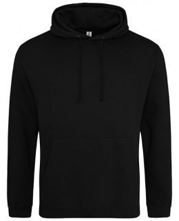 Deep Black College hoodie Just Hoods AWDis