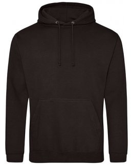Jet Black College hoodie Just Hoods AWDis