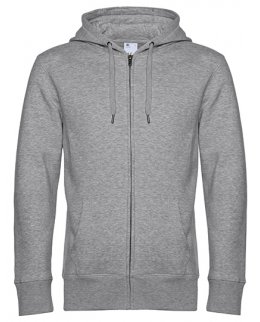 Zip-Hoodie Extra Mjuk Herr - Heather Grey
