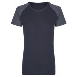 T-shirt med kontrastfärgad ärm