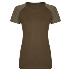 T-shirt med kontrastfärgad ärm