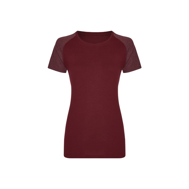 T-shirt med kontrastfärgad ärm