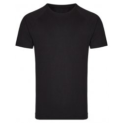 T-Shirt Med Kontrastfärgad Ärm - Black/Black