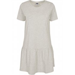 T-Shirtklänning Volang - Lightgrey