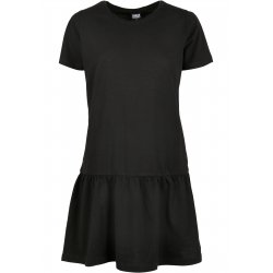 T-Shirtklänning Volang - Black