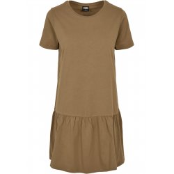 T-Shirtklänning Volang - Khaki