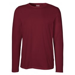 Ekologisk Fairtrade Långärmad T-shirt - Bordeaux