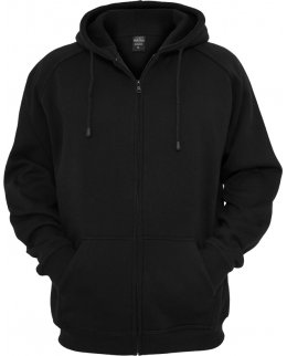 Svart Extra Tjock Zip Hoodie Med Eget Tryck