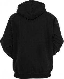 Svart Extra Tjock Zip Hoodie Med Eget Tryck
