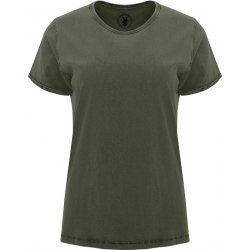 Denimlook T-shirt - Dark Green Brown