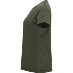 Denimlook T-shirt - Dark Green Brown