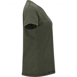 Denimlook T-shirt - Dark Green Brown