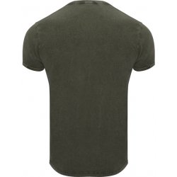 Denimlook T-shirt - Dark Green Brown