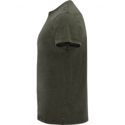 Denimlook T-shirt - Dark Green Brown