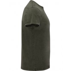 Denimlook T-shirt - Dark Green Brown