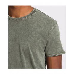 Denimlook T-shirt med eget tryck - herr