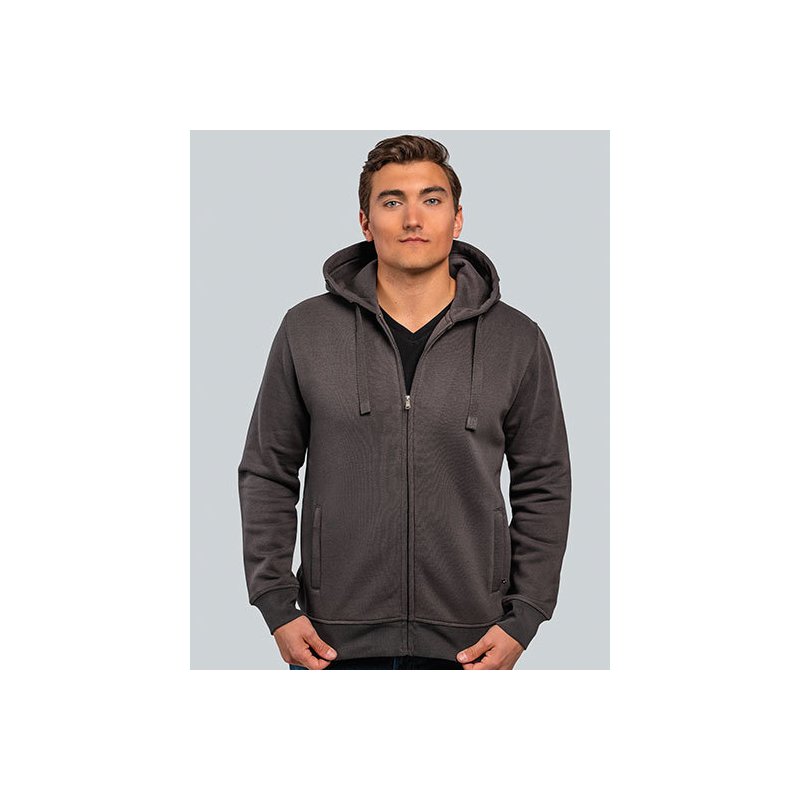Premium Zip-Hoodie Herr med eget tryck (upp till 6XL)