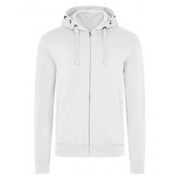 Premium Zip-Hoodie Herr - White