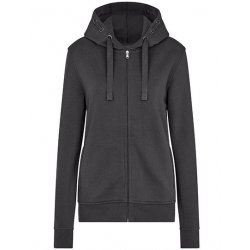 Premium Zip-Hoodie Dam - Dark Grey