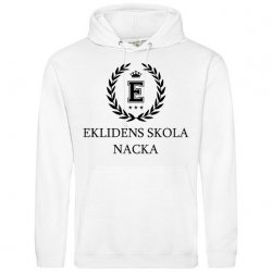 Skoltröja Ekliden Hoodie Vit
