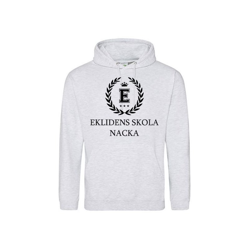 Skoltröja Ekliden Hoodie Askgrå
