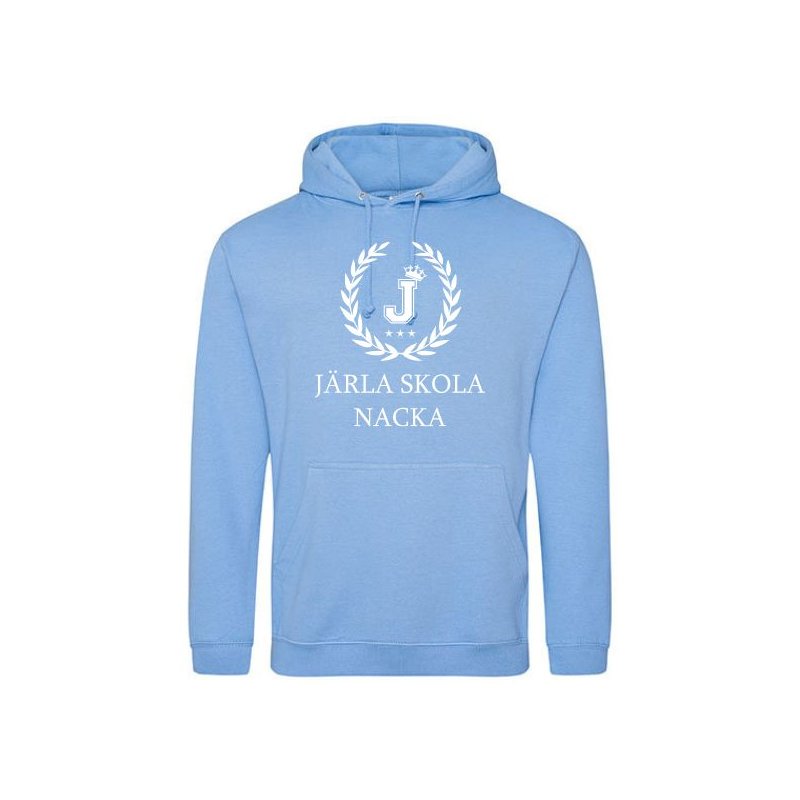 Skoltröja Järla Hoodie Ljusblå