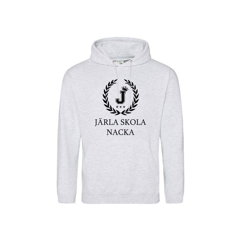 Skoltröja Järla Hoodie Askgrå