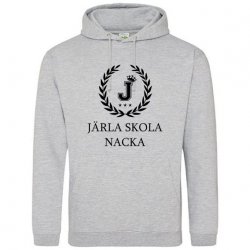 Skoltröja Järla Hoodie Gråmelerad