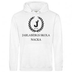 Skoltröja Jarlabergs Hoodie Vit