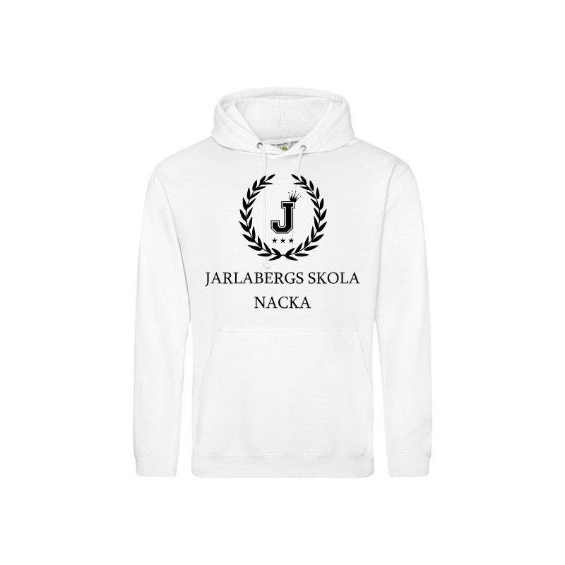 Skoltröja Jarlabergs Hoodie Vit
