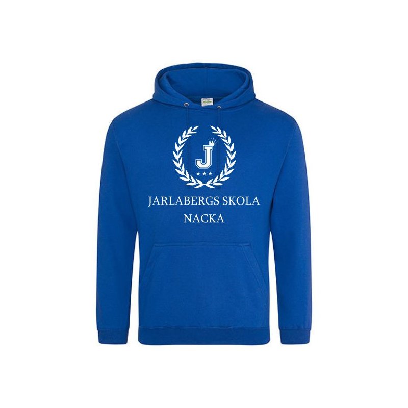 Skoltröja Jarlabergs Hoodie Kungsblå