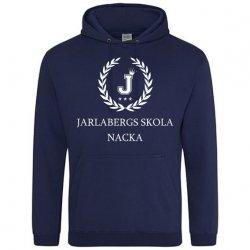 Skoltröja Jarlabergs Hoodie Marinblå