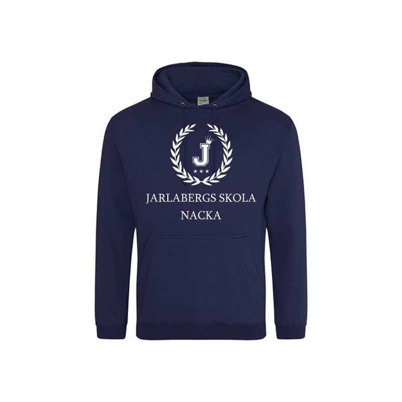 Skoltröja Jarlabergs Hoodie Marinblå