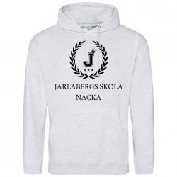 Skoltröja Jarlabergs Hoodie Askgrå