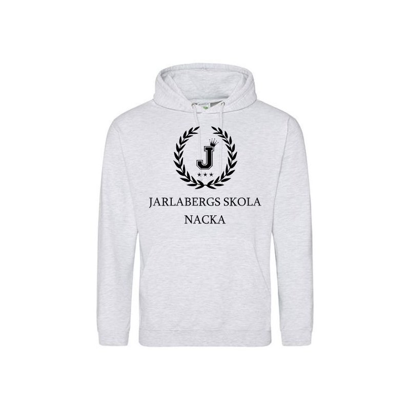 Skoltröja Jarlabergs Hoodie Askgrå