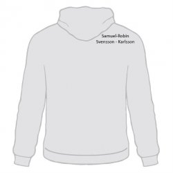 Skoltröja Ekliden Hoodie Vit