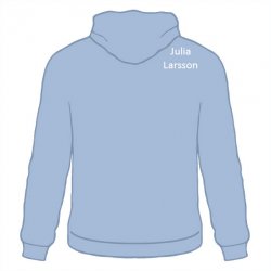 Skoltröja Ekliden Hoodie Ljusblå